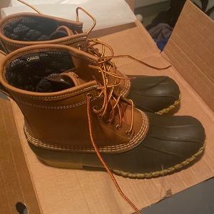 COPY - Tan and Dark Brown L.L. Bean snow boots